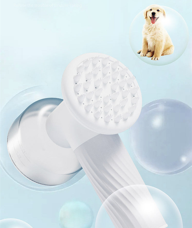 Pet Shampoo Brush With Soap Dispenser