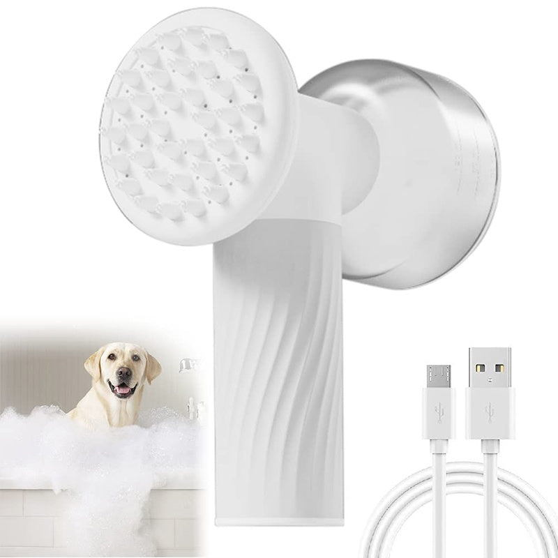 Pet Shampoo Brush With Soap Dispenser